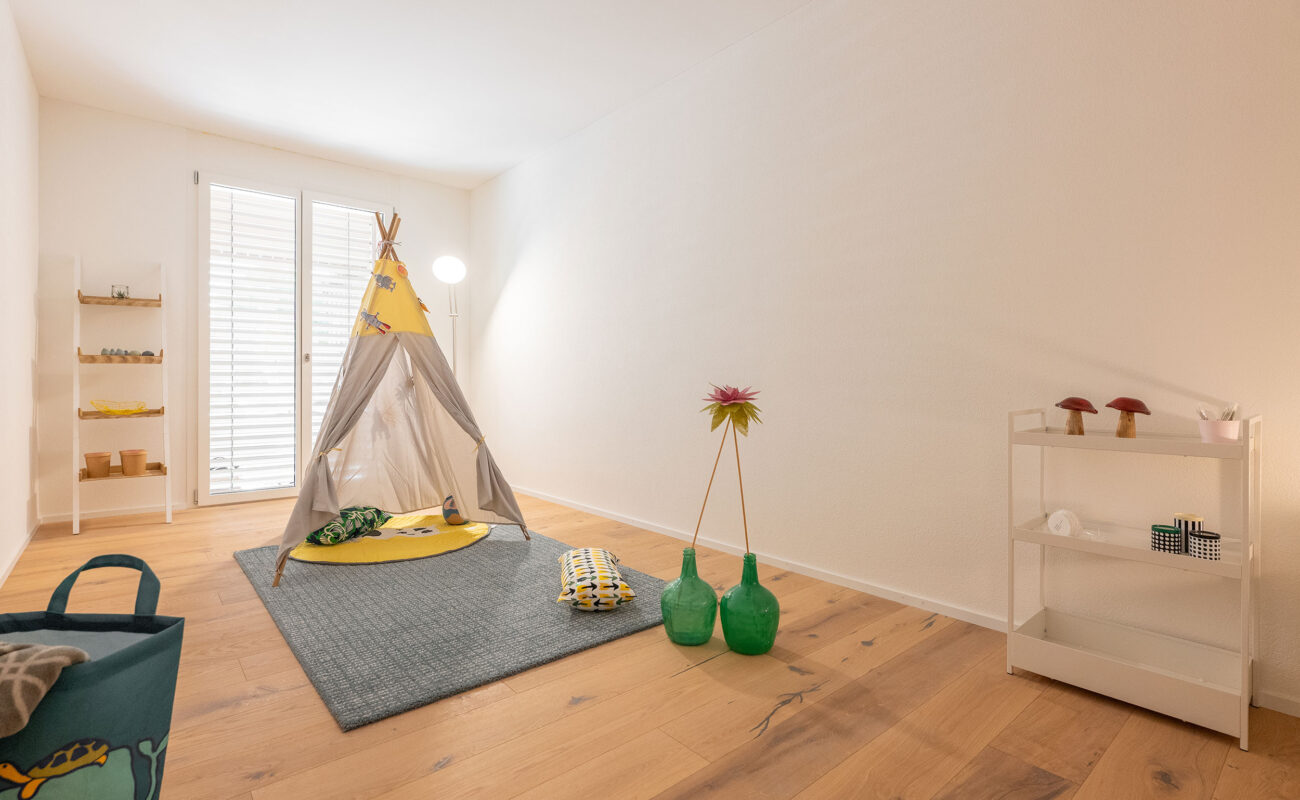 Eigentumswohnungen und Einfamilienhaus Tannerhof Birrhard AG, Musterwohnung